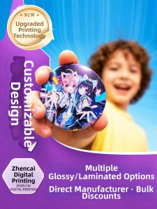 Custom Flashy Laminate Badge 58mm