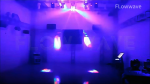 Flowwave Disco Lights 12 Rgbw Led Moving Head - Dmx512 & Sound-Activated 360° Beam Lighting For Weddings Concerts Parties (Strobe Effect) Christmas Party Gift