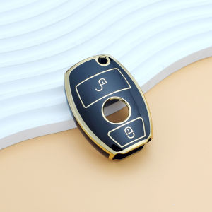 2Button Shell for Mercedes Benz A C E S Class GLS GLA GLK GLC CLS CLA W204 W221 W212 W205 W176 W463 TPU Car Smart Key Case Cover