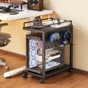 Adjustable Mobile Computer Tower Stand
