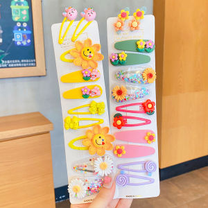 Cute Cartoon Baby Girl Hair Clips Korean Style Childrens Accessories Side Bun Clip Baby Toddler Hairpins Hair Accessories