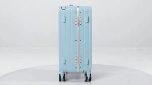 SEA CHOICE Carry on Suitcase 20 Inch Lightweight Wide Handle Luggage Suitable Short Travel Hardshell with Aluminum Framed PC Luggage with TSA Lock 4 Wheel Spinner Suitcase