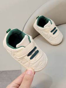 รองเท้าเดินสำหรับเด็กแรกเกิดถึง 1 ปี รองเท้าเดินแบบป้องกันการลื่น สวมใส่สบาย ระบายอากาศได้ดี รองเท้าลำลองสำหรับเด็กชายและเด็กหญิง