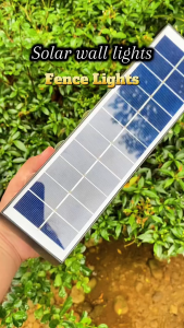 Solar Outdoor Lights 6/8 LED Solar Wall Light Fence Lights Waterproof Dusk to Dawn Outdoor Lighting for Wall Deck Step Garden Warm White Light Solar Wall Lights
