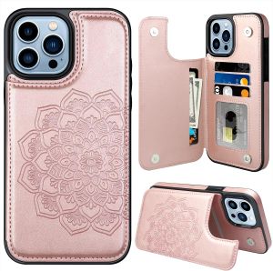 สำหรับ iPhone 17 Pro Max เคสกระเป๋าสตางค์สูงสุด3-4ซองใส่บัตรผู้หญิงหญิงสาวดอกไม้ปักด้านหลังกันกระแทกแบบฝาพับเคสหนังป้องกันสำหรับ iPhone 17 Air 16 Pro Max 16E 15 Plus 14 Pro 1312 11