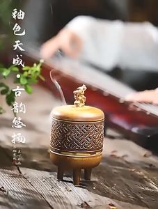 LƯ HƯƠNG XÔNG TRẦM ĐỐT TRẦM BẰNG SỨ HÌNH ĐÁ THÁI HỒ