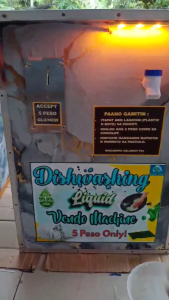 DISWASHING LIQUID VENDO MACHINE COIN OPERATED DISWASHING LIQUID
