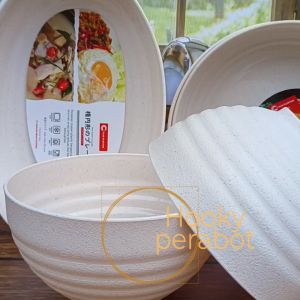 Paket Komplit Isi 6 PCS CAMPUR PIRING RAMEN MANGKUK RAMEN DAN PIRING OVAL RAMEN PUTIH