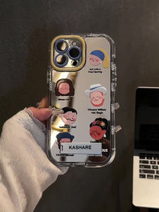Shockproof Case with Stand Mirror Pearl Style
