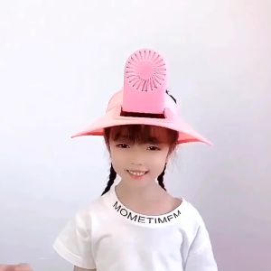 หมวกพัดลม หมวกคลายร้อน หมวกพัดลม สุดน่ารัก หมวกแก๊ปแฟชั่น สุดน่ารัก J076