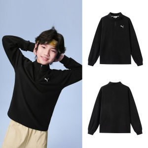 PUMA | Moisture-Absorbing Comfortable High-Neck Long-Sleeve T-Shirt For Children