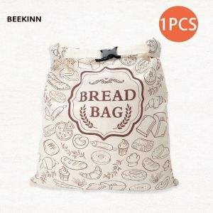 Beeswax Bread Bags Food Grade Reusable Baking Storage Bags With Clip Design Flavor-proof Baking Tools For Nuts Snacks Bread