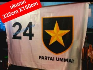 Bendera PARTAI UMMAT ukuran SEMI JUMBO 225cm X150cm
