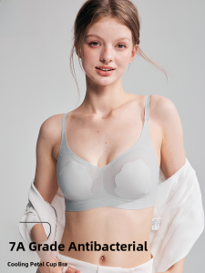 Miiow | Antibacterial Ice Silk Ultra-Thin Womens Underwear Seamless Anti-Sagging Bra For Young Women Summer Collection MiiOW Cat Person