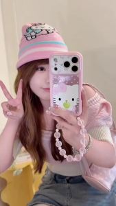 Sanrio | Ốp Điện Thoại Hello Kitty Hoạt Hình Dễ Thương Phong Cách Y2K Cho iPhone 18 Pro Max 18 Pro 17 Pro Max 18 17 16 15 Pro Max Chất Liệu Nhựa Chống Xước