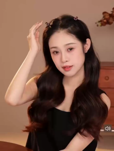 Kristal Klip Crystal Star Kecil Rambut Circle Claw Hair Accessories Bintang满钻侧边小抓夹女前额刘海公主头发夹小号鲨鱼夹半扎发碎发夹