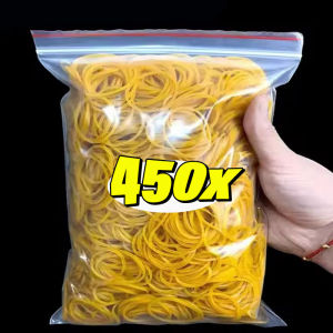 450Pcs High Elastic Yellow Rubber Band Diameter 4cm Durable Multifunctional Elastics Bands