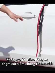 ZCAUTO  Cuộn 10m Gioăng Cao Su Nẹp Viền Cửa Chữ U Lõi Thép Chống Va Đập Trầy Xước Cánh Cửa Ô Tô