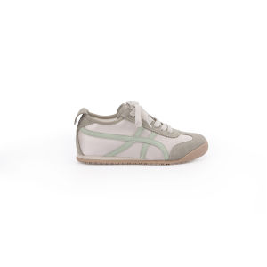 Height-increasing Color-block Lace-up Round-toe Casual Training Shoes