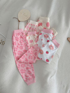 cat and  fish | Cotton Baby Long Pants