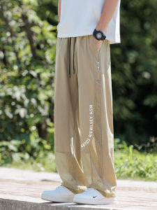 Quần Dài Thể Thao Chống Muỗi Cho Bé Trai Mùa Hè Mỏng 2025 Quần Dài Lưới Lụa Băng Mới Cho Trẻ Em Quần Dài Ống Đứng Rộng Rãi