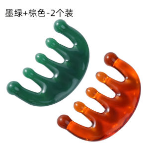 Tussock Bamboo Massage Comb Men Women Special for Head Therapy round Head Wide Teeth Not Easy to Shed Household Use