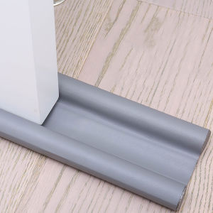 Door Bottom Windproof Sealing Strip Draught Excluder Stopper Double Protector Doorstop Dust-proof Blocker Leather Sealer Sound