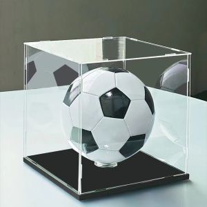 Acrylic Display Box Fixed Bottom Plate: A Dustproof Solution for Basketball, Football & Rugby
