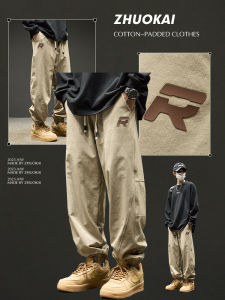 กางเกงลำลองสำหรับผู้ชาย กางเกงขายาวทรงหลวม ทรงหลวม ทรงลำลอง สไตล์อเมริกัน แฟชั่นฤดูใบไม้ผลิและฤดูใบไม้ร่วง กางเกงขายาวสำหรับใส่ไปทำงาน