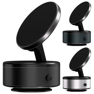 Magnetic Car Phone Holder with 360 Degree Swivel Dashboard Mount Compatible with iPhone 12-15 Easy to Install and Remove Black