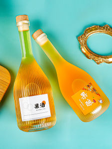 Bình Rượu Thủy Tinh Rượu Quả Rượu Trắng Bình Rỗng Có Nắp Bình Bịt Kín Nút Gỗ Bình Chiết Đựng Rượu Cất Rượu Tự Ủ Đồ Uống Rượu