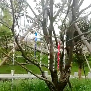 6/10pcs Spiral Driving Stick Bird Repellent Reflective Rod Hanging In The Desired Area Long Service Life Bird Garden Repelling Scare Tool