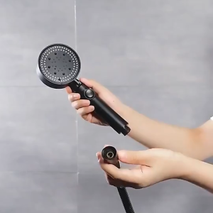 Vòi Sen Tắm Đa Năng Chống Kẹt & Tự Sạch Bền Bỉ Tiết Kiệm Nước - Màu Đen