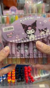 Sanrio 12 COLORS Crayon Twist Twistable Drawing writing Color Pencil Multicolor Creative Art Stationery Set