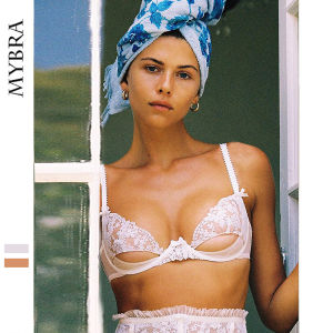 [Mybra] ชุดยกทรงสตรีโครงเหล็กนิ่มลูกไม้ดันทรงสวยหวานลายดอกไม้เซ็กซี่สไตล์ฝรั่งเศส