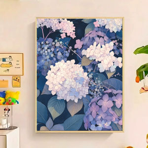 RUOPOTY Painting By Number Adults New hydrangea Picture Drawing Handmade Arts Crafts Artwork Handmade On Canvas Gift Home Decor
