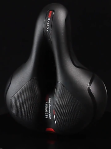 BenMaxx Wide carbon Saddle Cushion Seat Bicycle Rear Seat Soft Bicycle Seat Cushion Extra Wide Comfort Waterproof Saddle Dual Shock Absorbing for MTB Mountain Road Bike