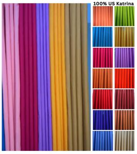 7FT Classy Plain Curtain Grommet/Ring Top Design - Indoor Windows 100% Katrina Fabric (Sold 1pc)