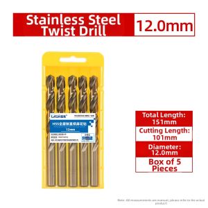 LASH | Cobalt Twisted Drill Bit Set for 304 Stainless Steel