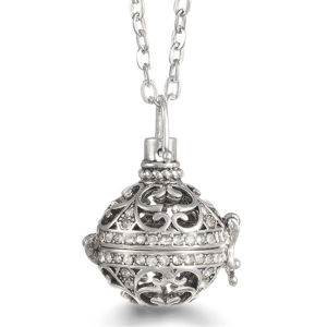 Mexico Chime Music Ball Peace Dove Necklace Zircon Perfume Diffuser Lockets Pregnancy Woman Caller Aromatherapy Pendant Jewelry