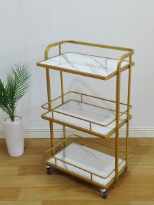 High-End Beauty Car Trolley Beauty Salon Skin Management Cosmetic Storage Instrument Dedicated Movable Storage Rack