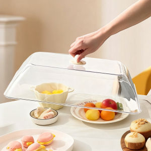 Transparent Plastic Insulation Food Cover Dustproof&Insect Dish Cover Reusable Food Fresh-keeping Cover Kitchen Accessories