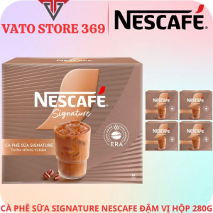 Cà phê sữa hòa tan NESCAFE signature đậm vị hộp 280g