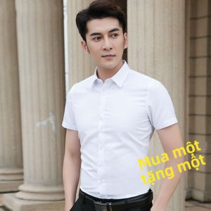 JIFANPAUL | Anti-Wrinkle Short Sleeve White Shirt