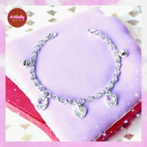 🌈AAbaby Galleries AA506 Original Baby S925 Silver Anklet Bracelet Kitty 吉蒂猫 Rantai Kaki/Tangan/Gelang Kaki Bayi/Kanak