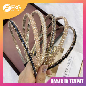 FXG Bando Wanita Diamond Mutiara Bondu Rambut Fashion Korea Cantik Lucu Premium BND31