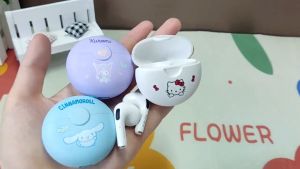 100% Authentic Sanrio Hello Kitty Wireless Bluetooth Earphone Cinnamonroll HIFI Sound Earphones with mic Original High Quality Sports Headset Noise Cancellation TWS Wireless Earbuds for IOS Android Phone Birthday Gift Melody YP19