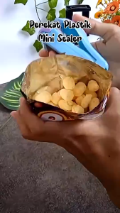 Alat Pres Plastik Sealer Plastik Perekat Segel Snack Sealer mini Perekat Plastik Otomatis Hand Sealer Perapih Plastik Snack Sisa Perekat Plastik Mini Alat Penyegel Plastik