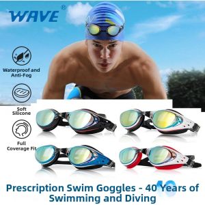 Keluojing | Electroplated Large Frame Comfortable Waterproof Fogproof Swim Goggles