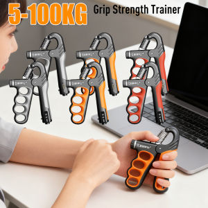 5-100 KG Grip Strength Trainer Stress Relief Hand Gripper Fitness Hand Exerciser Grip Strengthener Spring Finger Pinch Expander